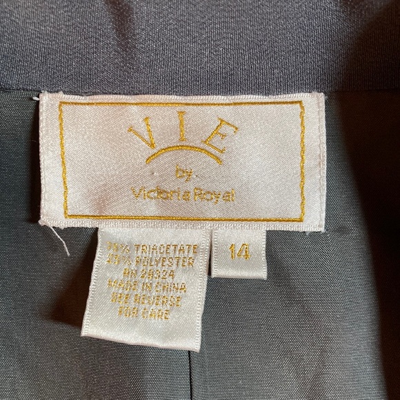 Vintage Vie by Victoria Boyd Beaded Formal Dress with Jacket -Size 14 - Picture 12 of 16